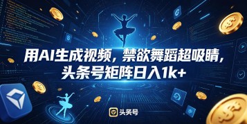 大佬亲授公众号流量主实战变现课，蓝海赛道全覆盖，AI量产原创内容，单账号月入5k+矩阵放大全流程教学