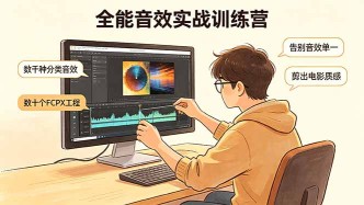 （18287期）全能音效实战训练营：数千种分类音效+数十个FCPX工程，告别音效单一，剪出电影质感