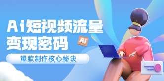 （14875期）Ai短视频流量密码，爆款制作核心秘诀，120万案例深度解析